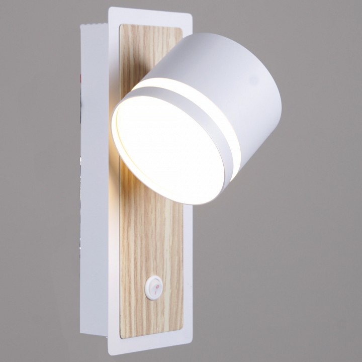 Бра De Markt City 22540-0.2-01 WH+WOOD