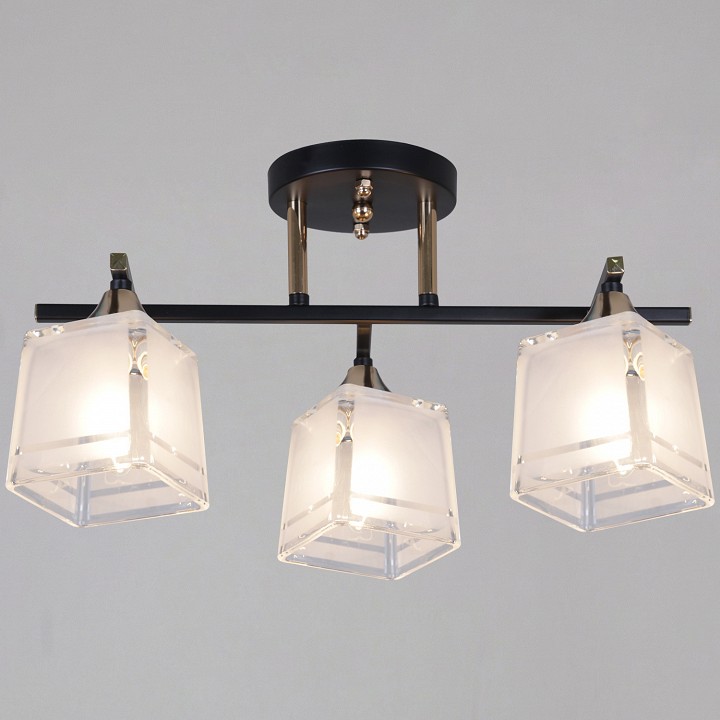 Люстра на штанге  46460-0.3-03 BK+FG