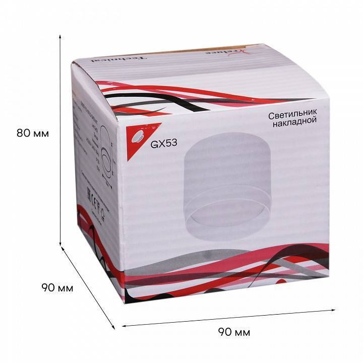 Накладной светильник Reluce 53007 53007-9.5-001LD GX53 WT