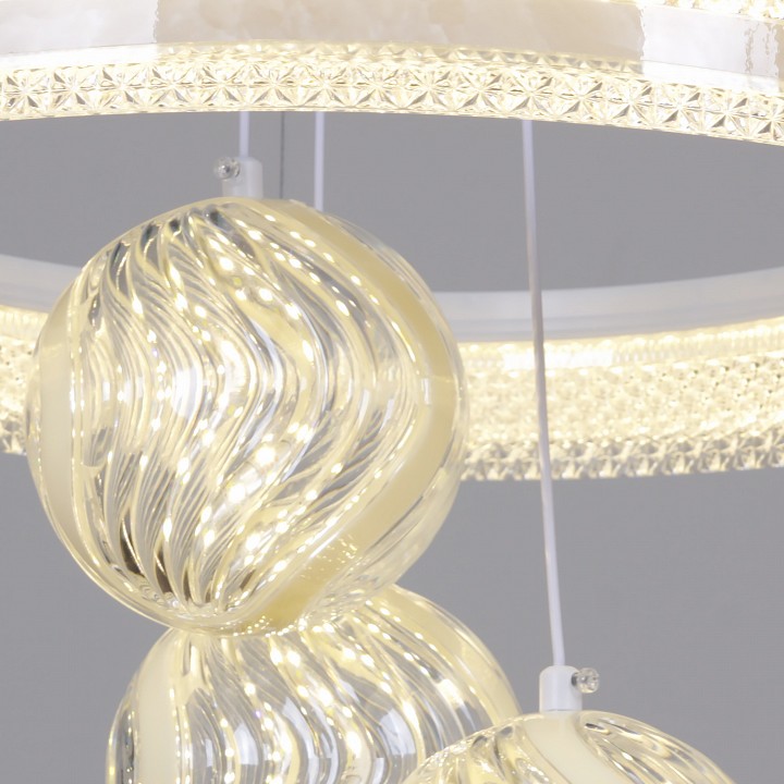 Подвесная люстра De Markt Оливия 4 лампы 60067-0.4-1+3A