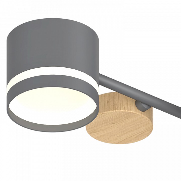 Люстра на штанге 68730-0.3-10 GX53 GREY+WOOD