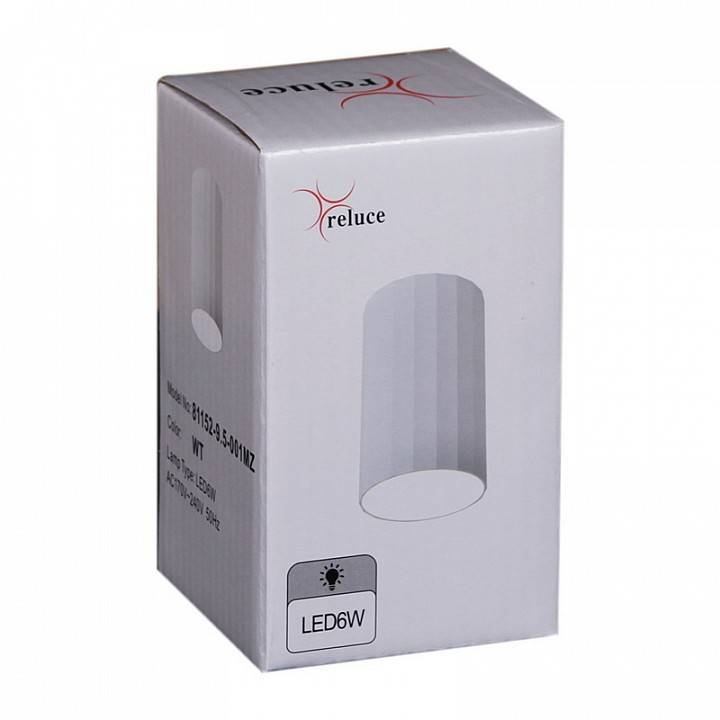 Накладной светильник Reluce 81152 81152-9.5-001MZ LED6W WT