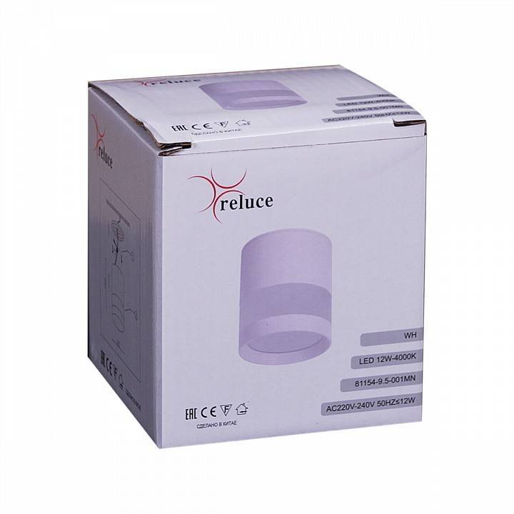Накладной светильник Reluce 81154 81154-9.5-001MN LED12W WH
