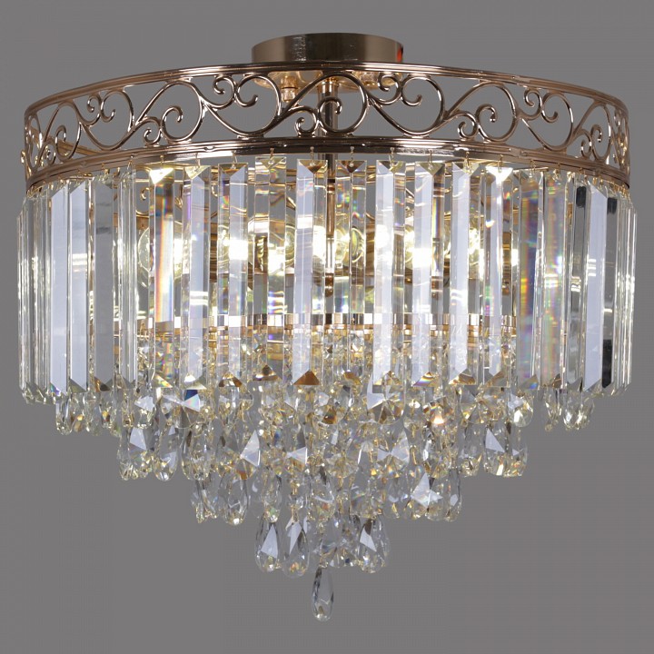 Люстра на штанге De Markt Сити 10xG9 золото 90183-0.3-10 FGD