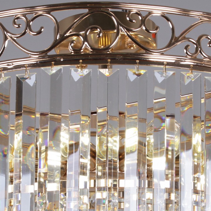 Люстра на штанге De Markt Сити 10xG9 золото 90183-0.3-10 FGD