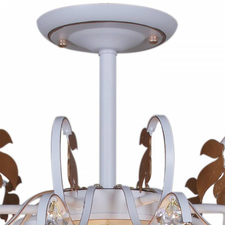 Люстра на штанге Reluce 96028 6хE27 WH+GOLD PN 96028-0.3-06 WH+GOLD PN