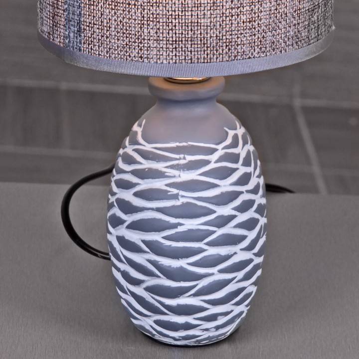 Настольная лампа декоративная Reluce серая 98231-0.7-01 GREY