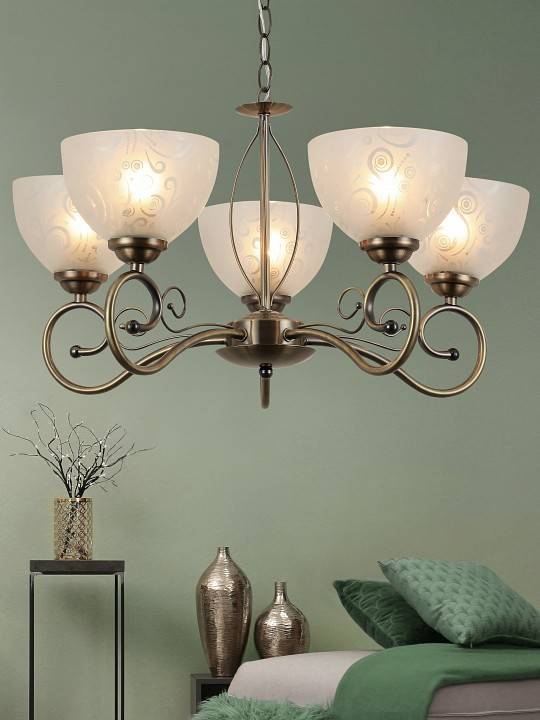 Подвесная люстра Rivoli Loren 5xE14 40 Вт Б0044455