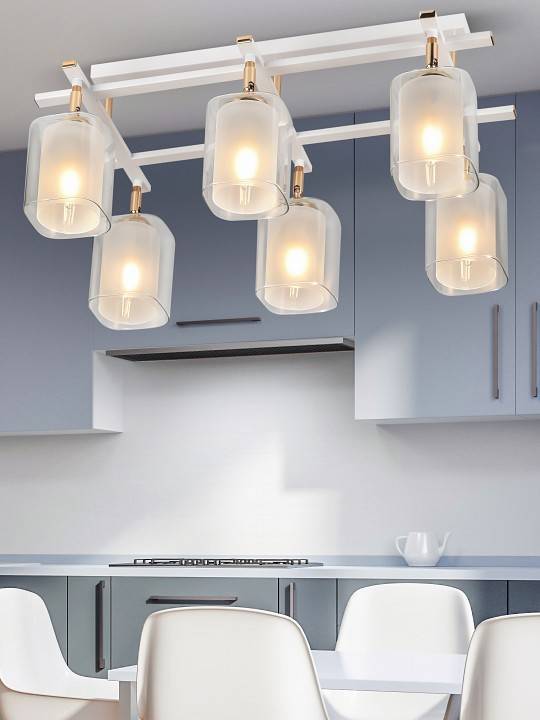 Потолочная люстра Rivoli Helga 6хE27 40 Вт Б0050839