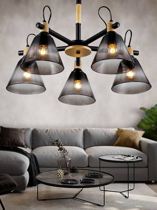 Люстра на штанге Rivoli Elmira 8xE14 40 Вт Б0053432