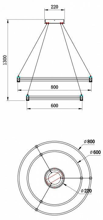 Подвесной светильник Stilfort Tooring 4006/02/02P