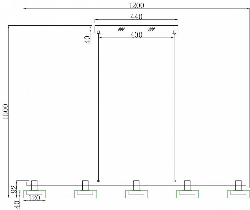Подвесная люстра Stilfort Gloze 4009/02/05PL