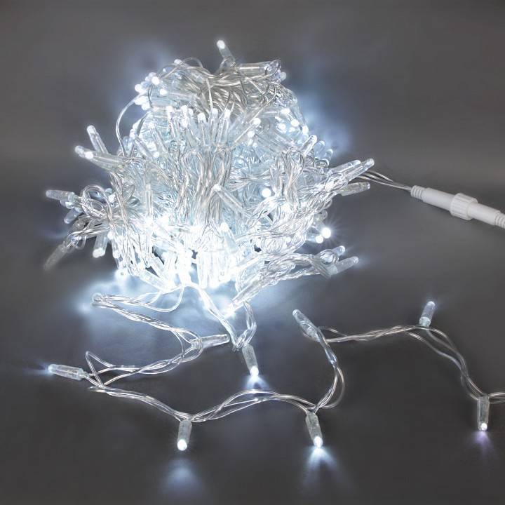 Гирлянда нить Sneha A-047C 200 LED 20 м IP44 белый свет с мерцанием A-047C WT FLASH