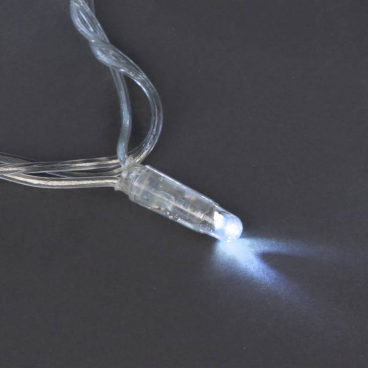 Гирлянда нить Sneha A-047C 200 LED 20 м IP44 белый свет с мерцанием A-047C WT FLASH