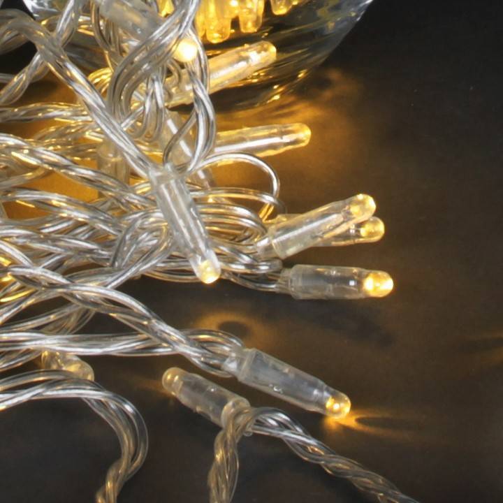 Гирлянда нить Sneha A-047C 200 LED 20 м IP44 теплый белый свет A-047C WW