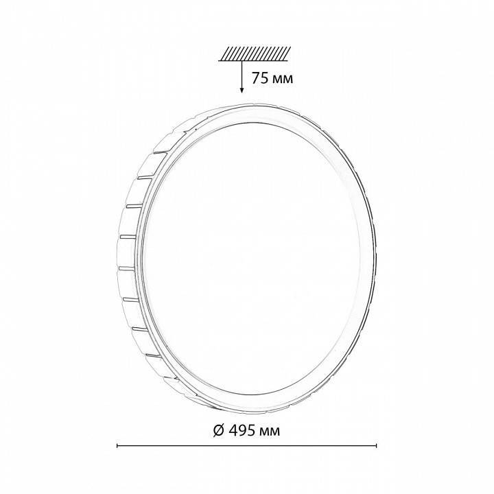 Светильник накладной Sonex Kupi Gold 7695/EL