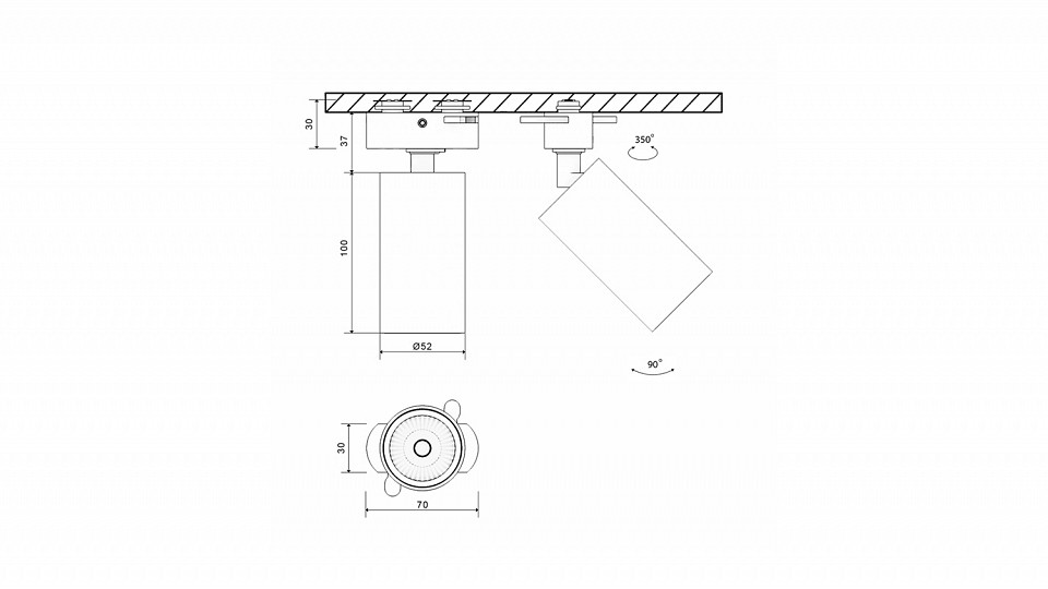 Основание на штанге SWG PRO Mini Villy MINI-VL-M2-WH