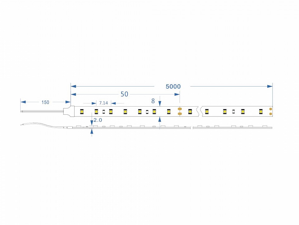 Лента светодиодная SWG PRO SWG-CSP SWG-CSP240-24-10-NW-68