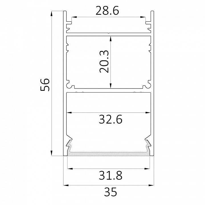 Накладной светильник De Markt LINE 6063 0412607