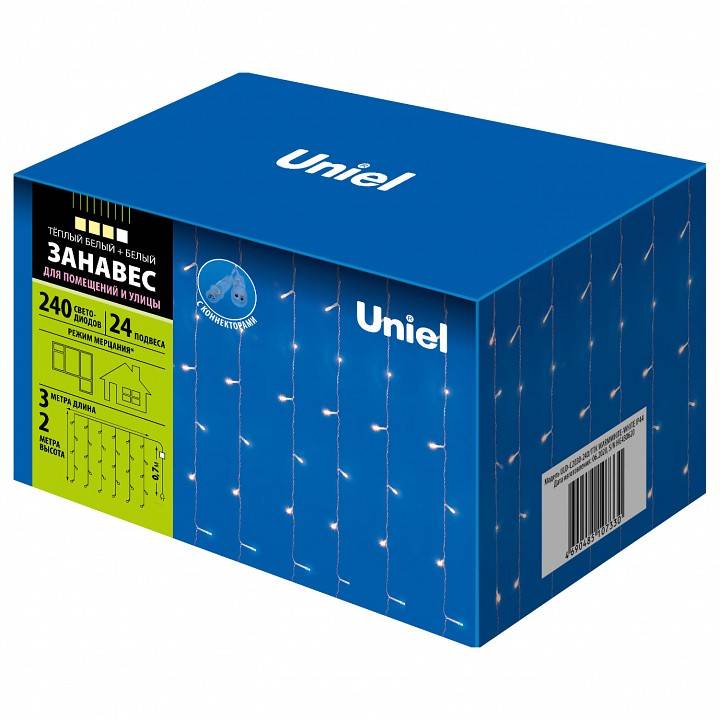 Гирлянда-занавес Uniel ULD-C2030-240/DTA WARM WHITE IP20 UL-00003950