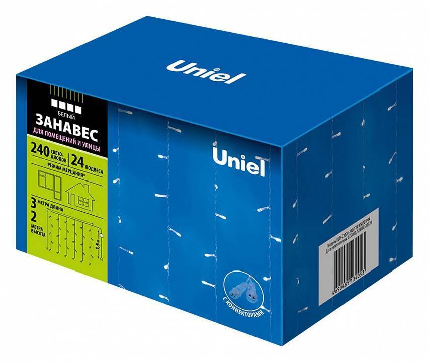 Гирлянда-занавес Uniel ULD-C3020-384/DTA WARM WHITE IP20 UL-00007217