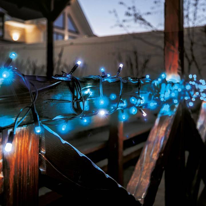 Гирлянда Нить Uniel ULD-S1000-120/TBK 10 м 120 LED теплый белый черный провод UL-00010895