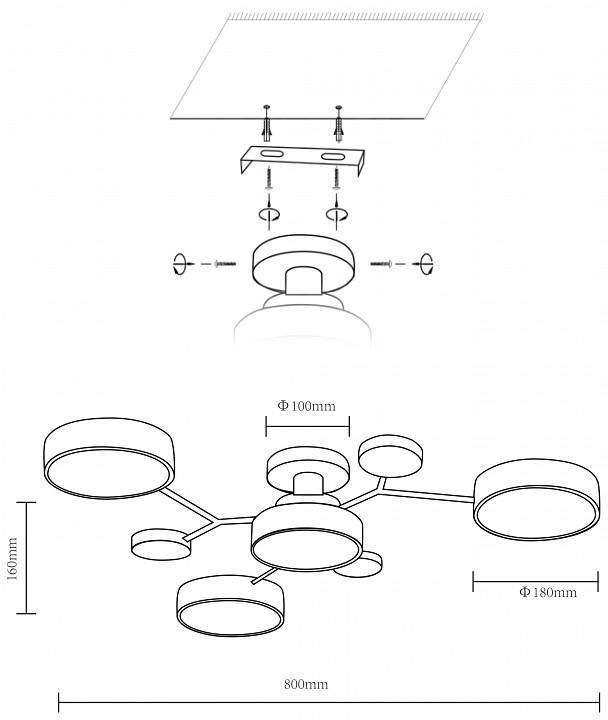 Потолочная люстра Velante Velante 446-007-04