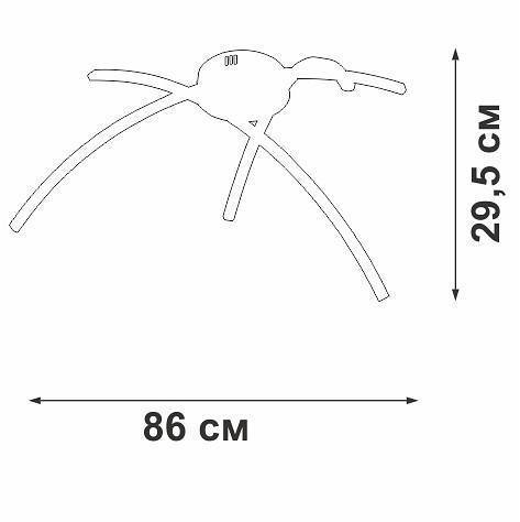 Потолочная люстра Vitaluce V2709 V2709-1/3PL