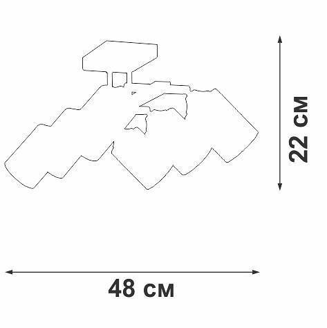Люстра на штанге Vitaluce V2833 V2833-1/6PL