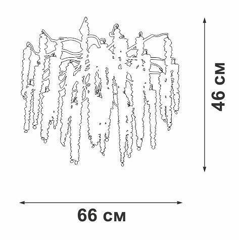 Потолочная люстра Vitaluce V28550 7 ламп V28550-8/7PL