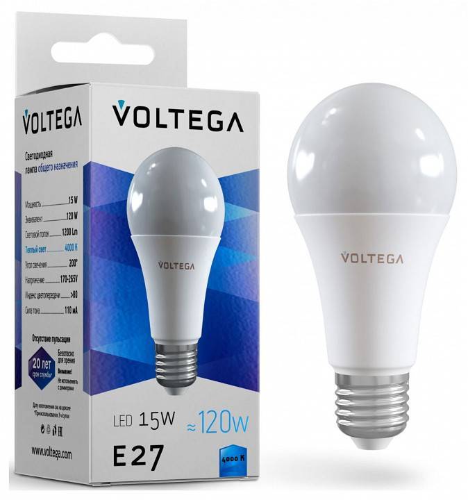 Лампа светодиодная Voltega General purpose bulb 15W 7157