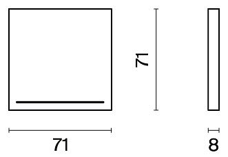 Клавиша для выключателя одноклавишного c подсветкой Voltum S70 VLS000202