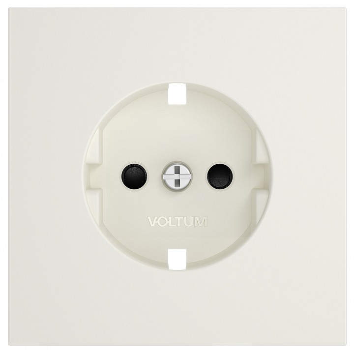 Накладка для розетки с заземлением и со шторками Voltum S70 VLS000713