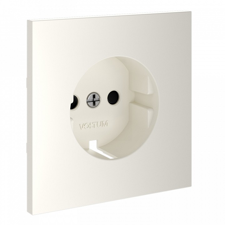 Накладка для розетки с заземлением и со шторками Voltum S70 VLS000713