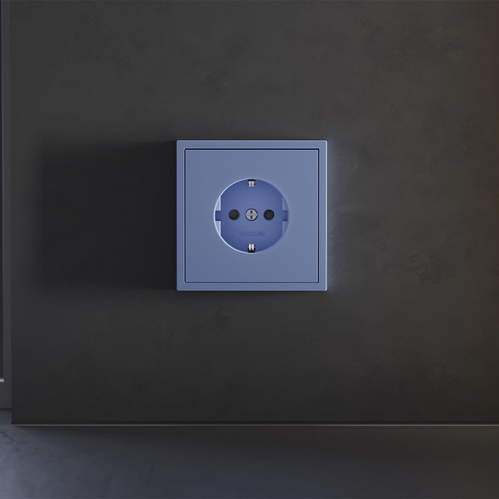 Накладка для розетки с заземлением и со шторками Voltum S70 VLS000715