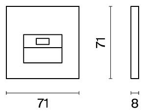 Накладка для розетки RJ-11 или RJ-45 Voltum S70 VLS001302