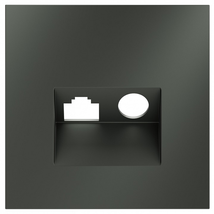 Накладка для ТВ-розетки и RJ-11 или RJ-45 Voltum S70 VLS002706