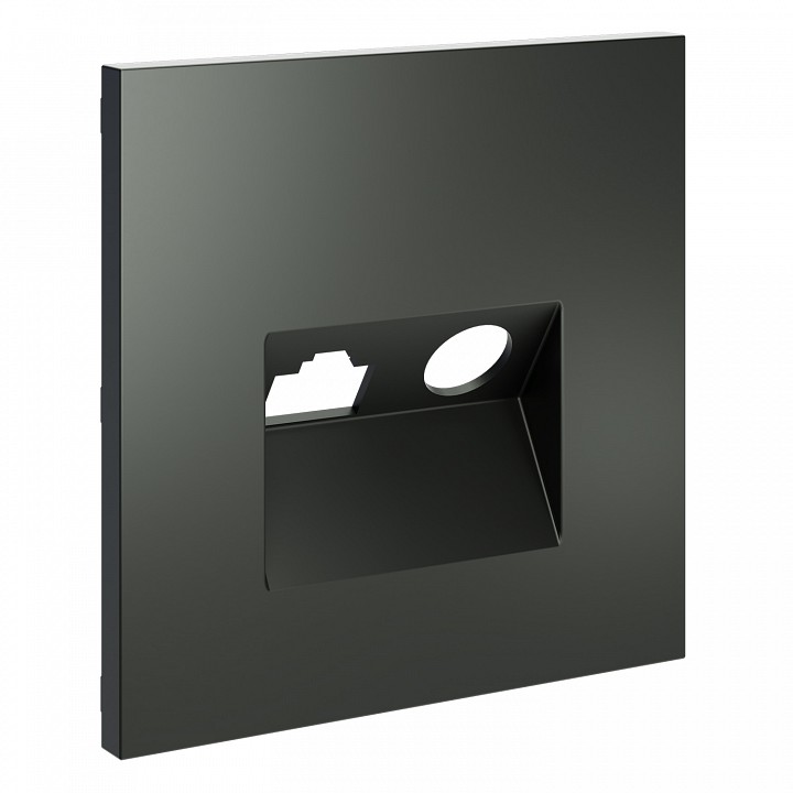 Накладка для ТВ-розетки и RJ-11 или RJ-45 Voltum S70 VLS002706