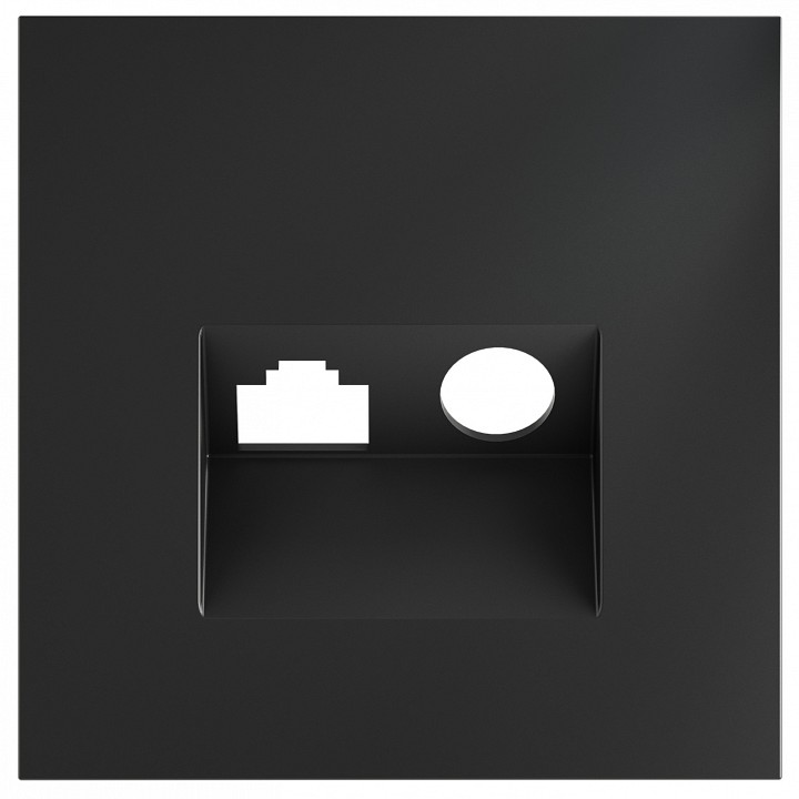 Накладка для ТВ-розетки и RJ-11 или RJ-45 Voltum S70 VLS002707