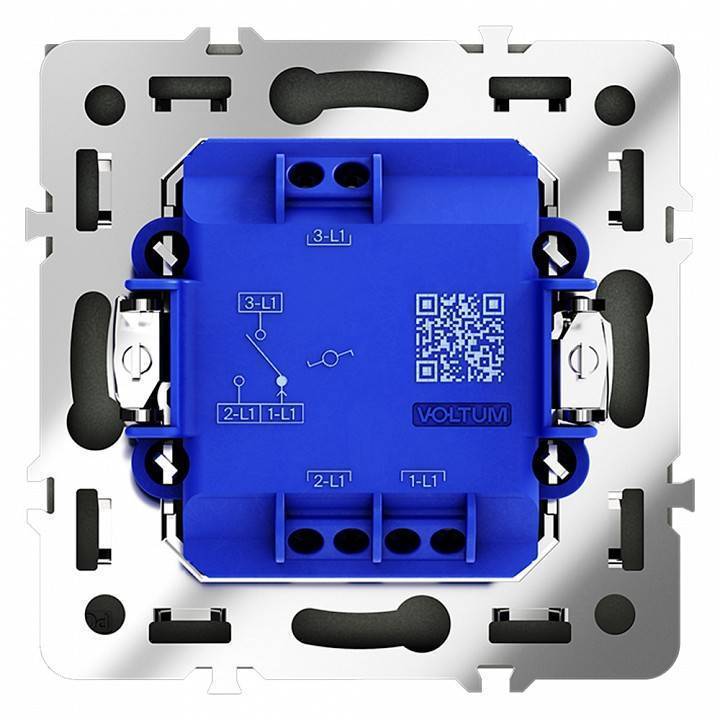 Выключатель проходной одноклавишный без рамки Voltum S70 VLS010308