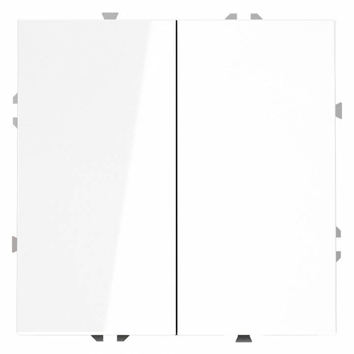 Выключатель двухклавишный без рамки Voltum S70 VLS020101