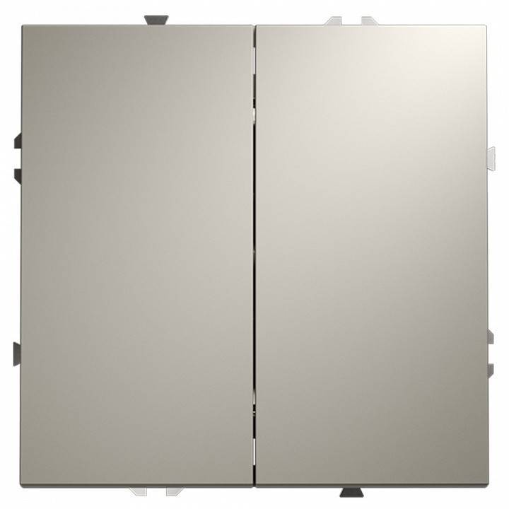 Выключатель проходной двухклавишный без рамки Voltum S70 VLS020303