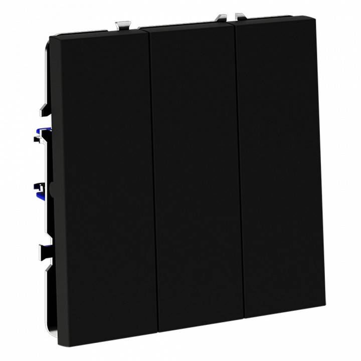 Выключатель трехклавишный без рамки Voltum S70 VLS030108