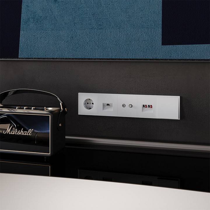 Розетка Ethernet RJ-45 без рамки Voltum S70 VLS060102