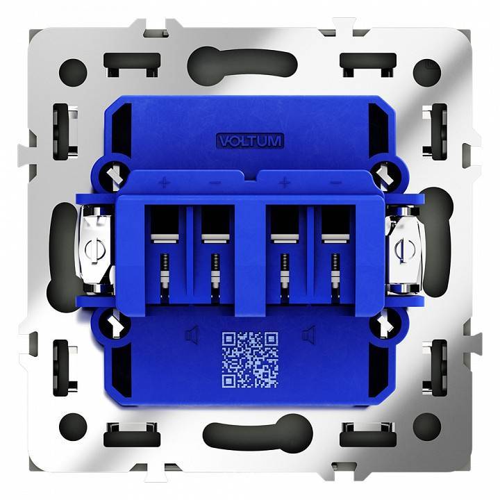 Розетка акустическая без рамки Voltum S70 VLS060306