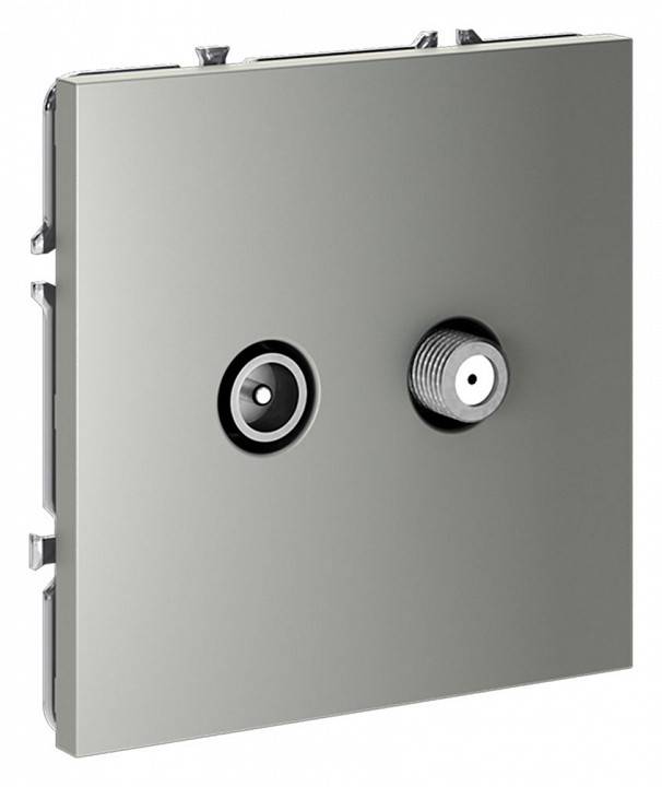 ТВ-розетка и SAT-розетка оконечная без рамки Voltum S70 VLS060405