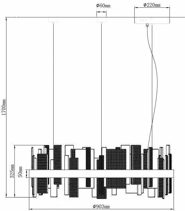 Подвесной светильник Wertmark Lotta WE460.02.023