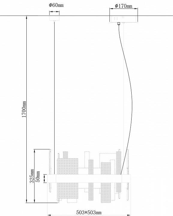 Подвесной светильник Wertmark Lotta WE461.01.303