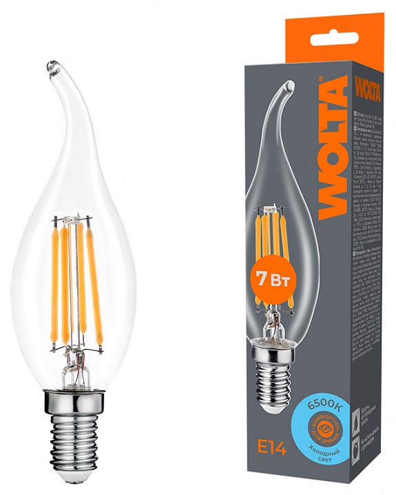Лампа светодиодная Wolta  WF-CT35-7W6KE14