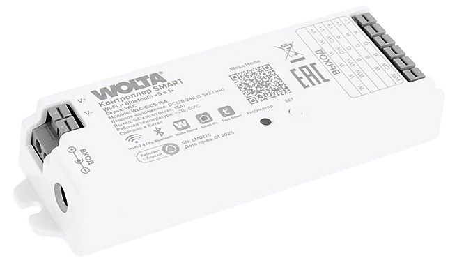 Контроллер-диммер и регулятор ЦТ Wi-Fi для смартфонов и планшетов Wolta  WLC-C/05-15A